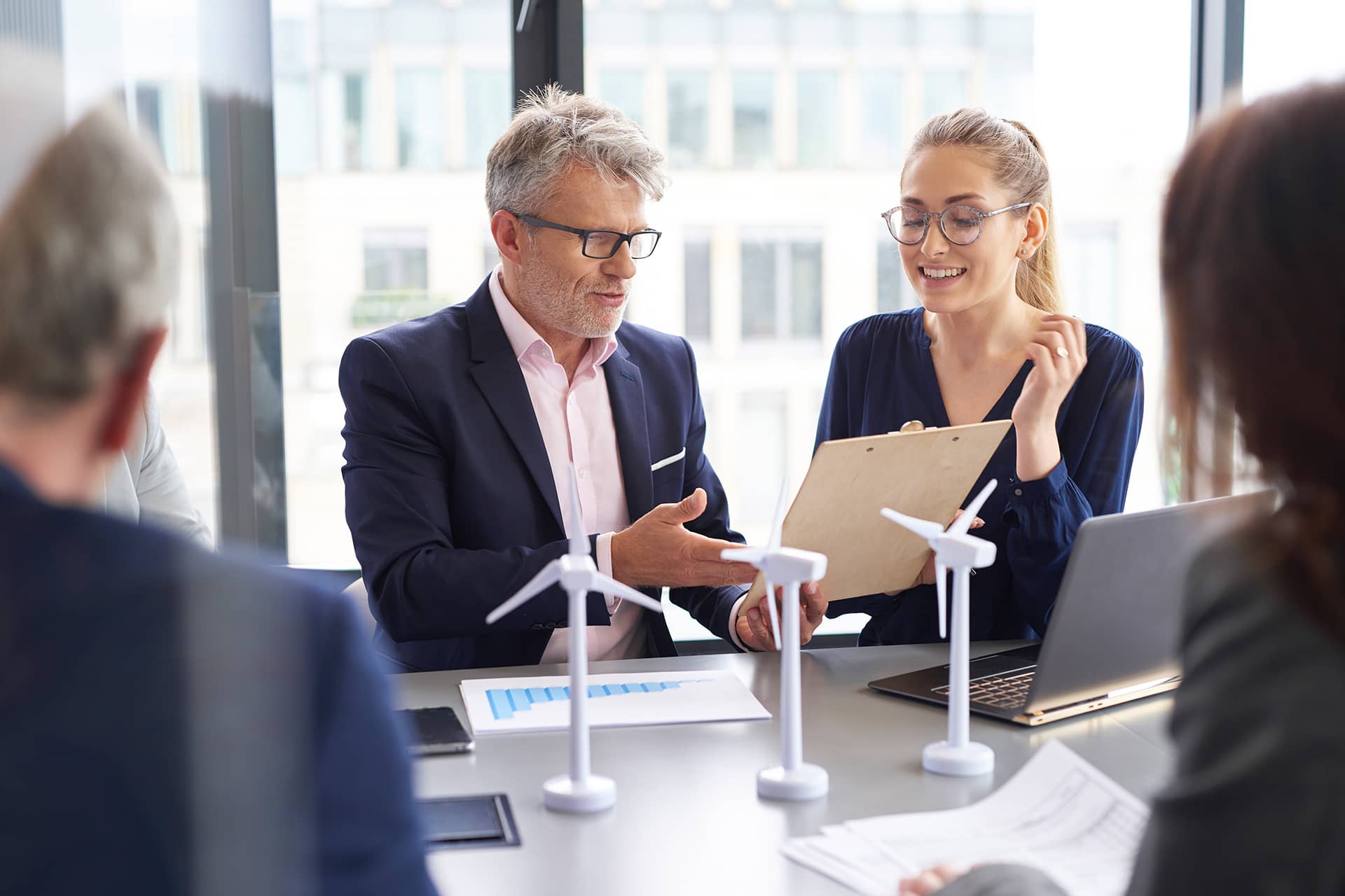 Business People dealing with insurance agents
