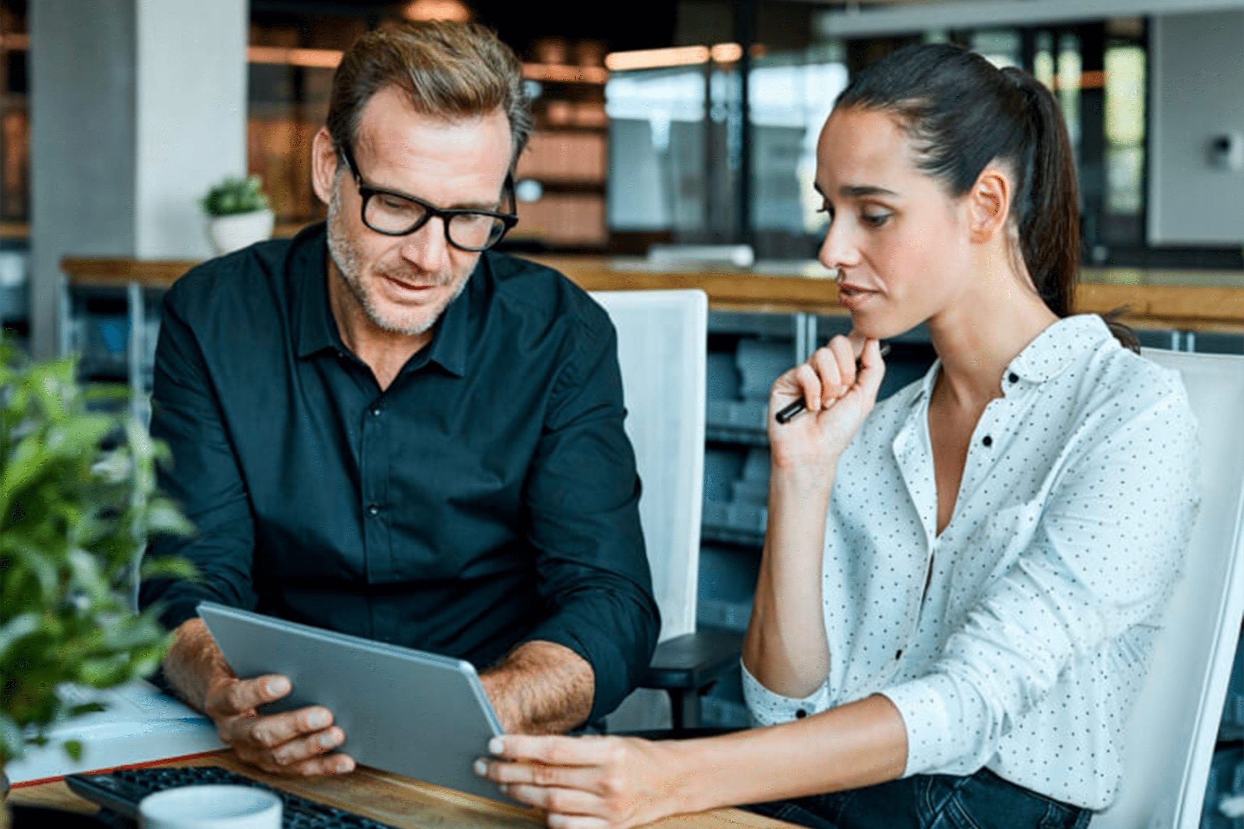 Insurance agent explaining to the client about the insurance policy